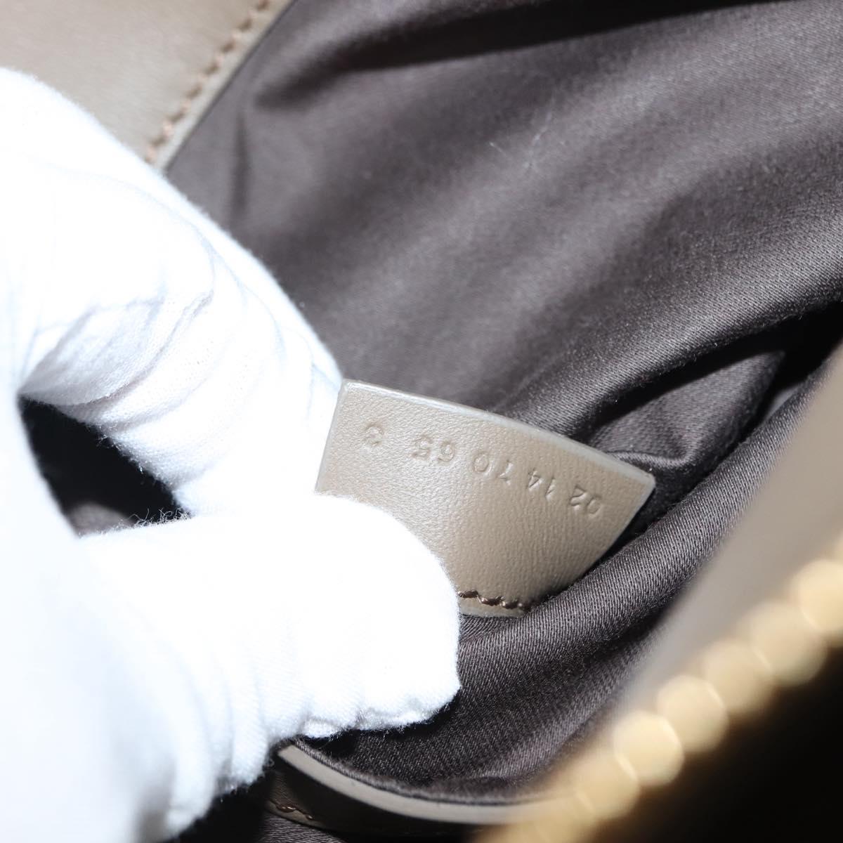 Chloe Bailey Hand Bag Leather 2way Gray Light Blue Auth 121377