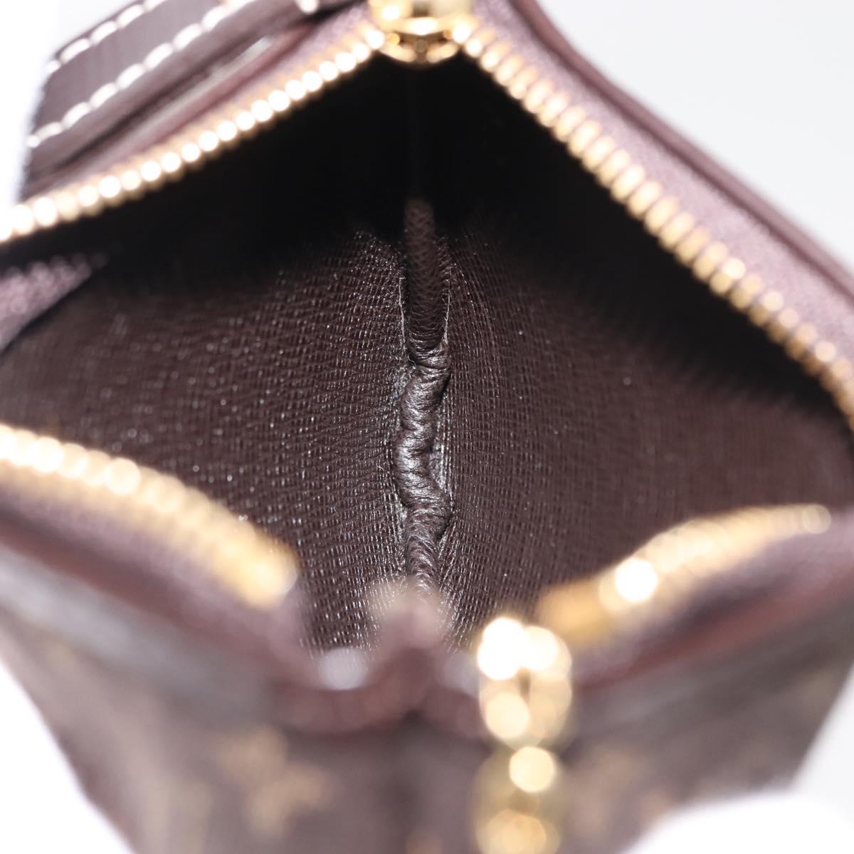 LOUIS VUITTON Monogram Idylle Pochette Cles Coin Purse Fuzan M62994 Auth 121382V