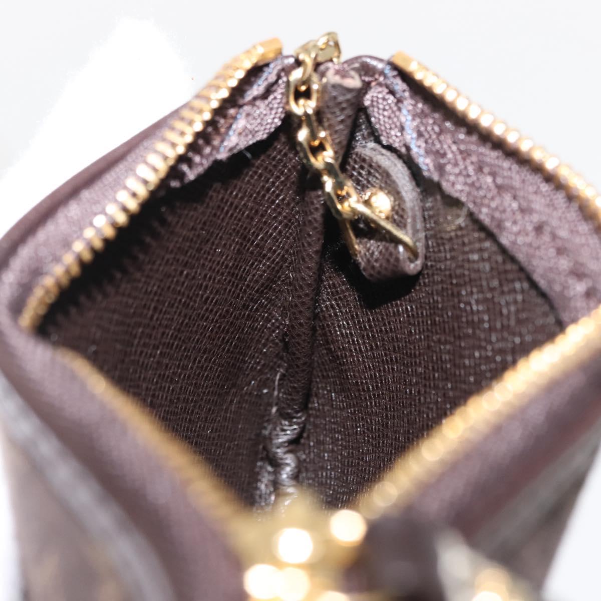 LOUIS VUITTON Monogram Idylle Pochette Cles Coin Purse Fuzan M62994 Auth 121382V