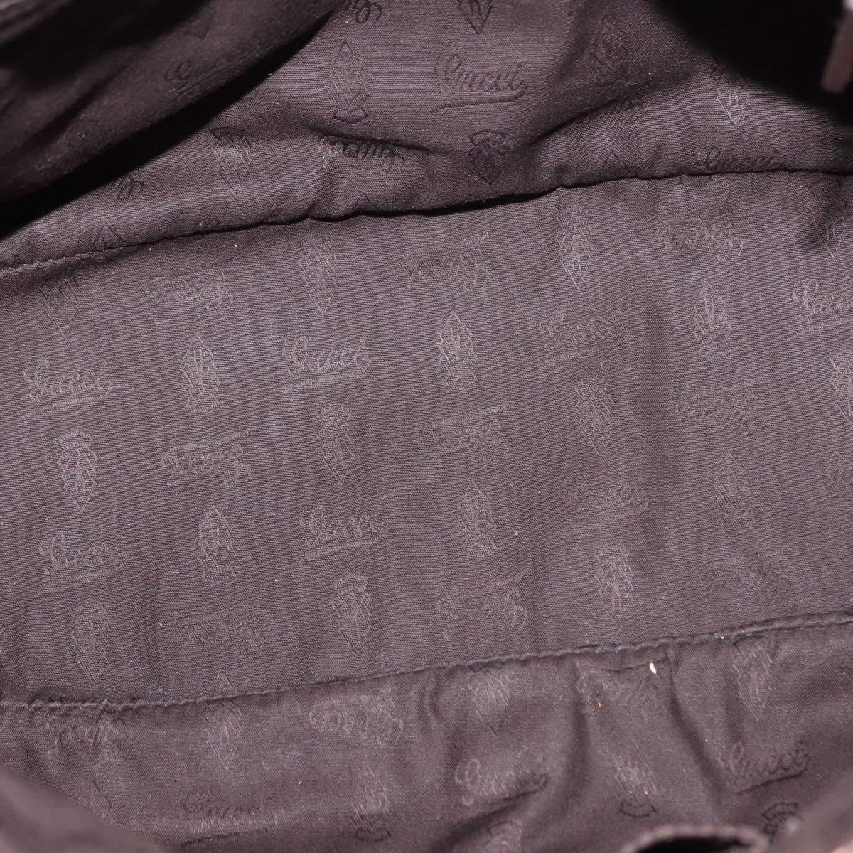 GUCCI GG Canvas Guccissima Bag Leather 2way Gold Metal brown 247902 Auth 121383