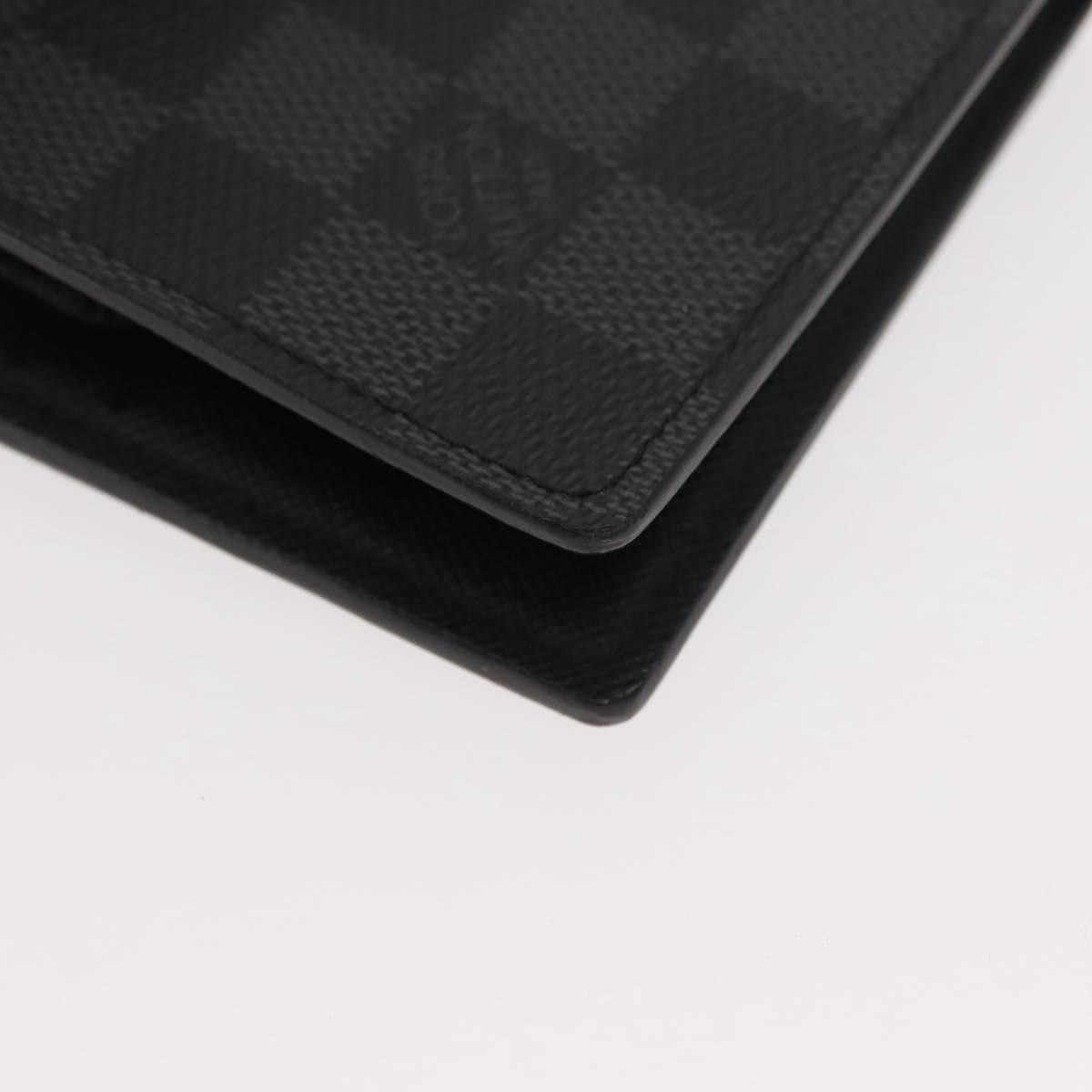 LOUIS VUITTON Damier Graphite PortefeuilleMarco Bifold N62664 LV Auth 121385V