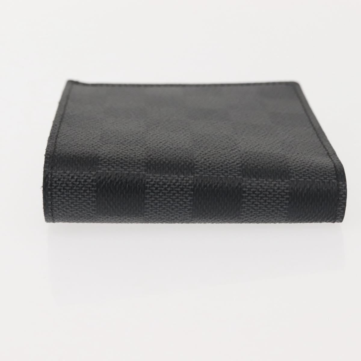 LOUIS VUITTON Damier Graphite PortefeuilleMarco Bifold N62664 LV Auth 121385V