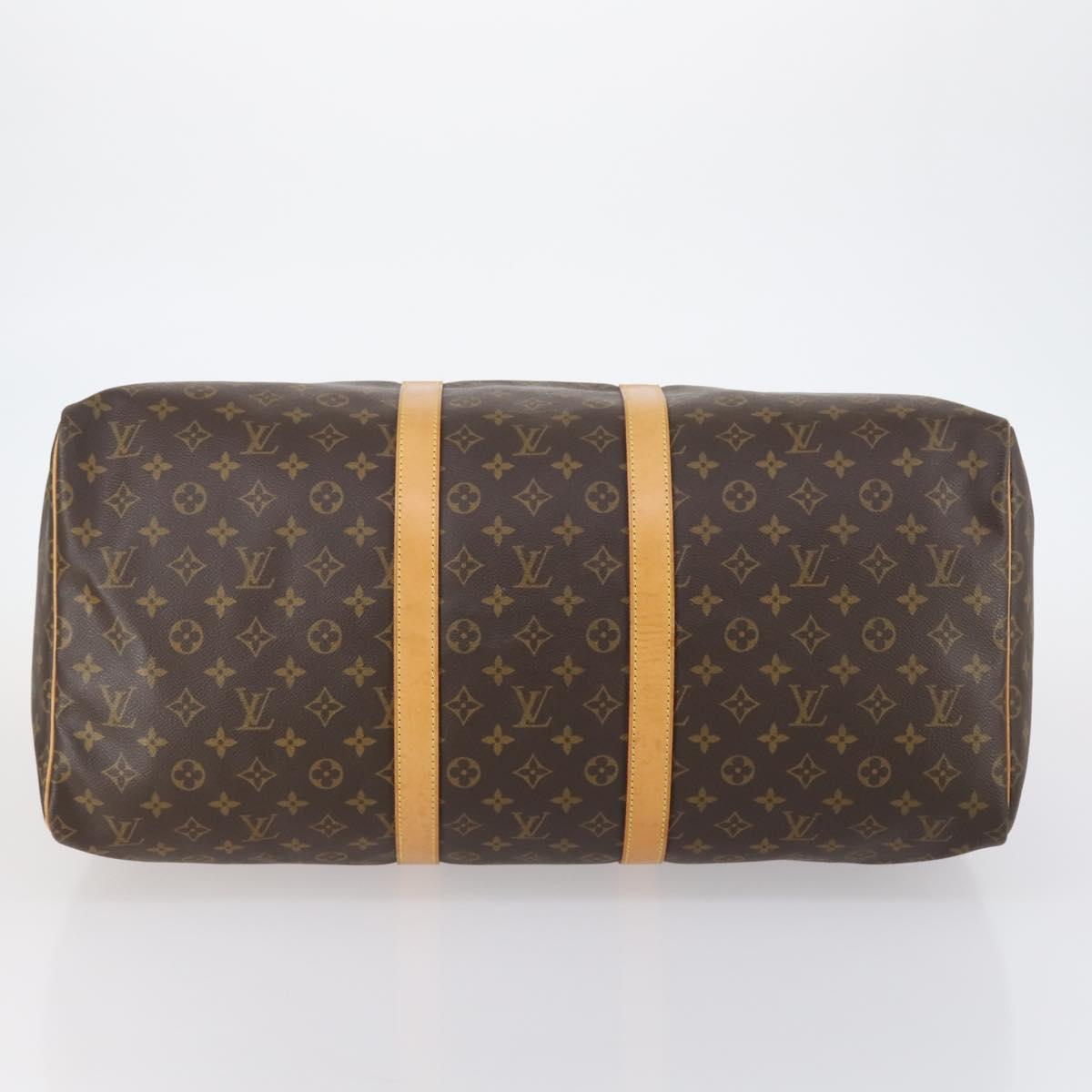 LOUIS VUITTON Monogram Keepall 55 Boston Bag M41424 LV Auth 121396