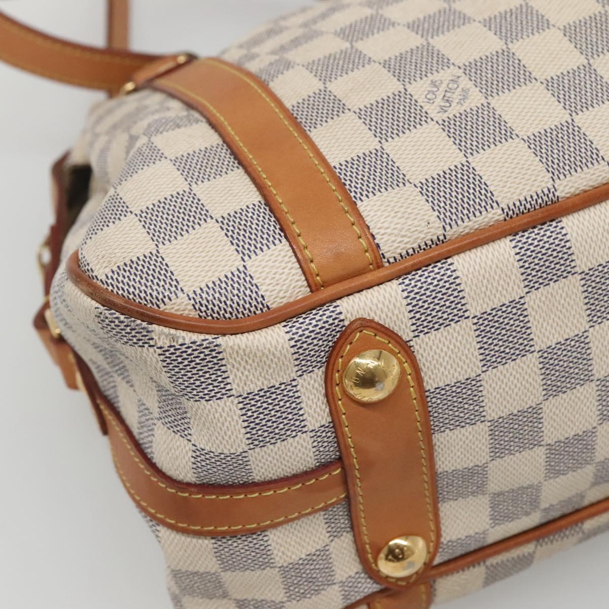 LOUIS VUITTON Damier Azur Stresa PM Tote Bag M51188 LV Auth 121402