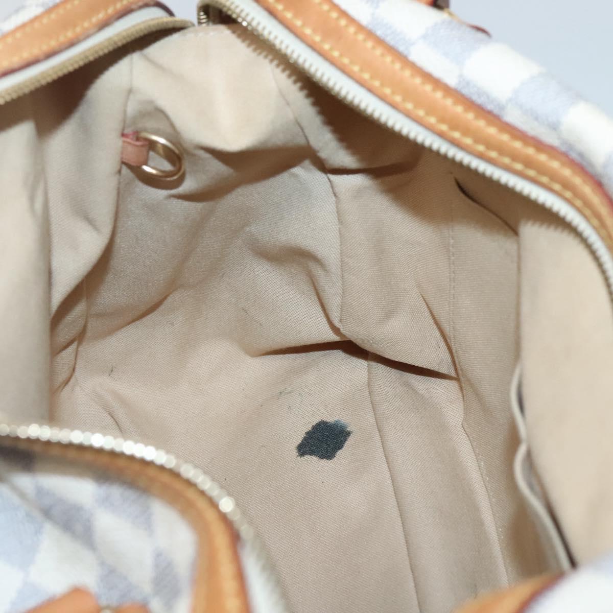 LOUIS VUITTON Damier Azur Stresa PM Tote Bag M51188 LV Auth 121402