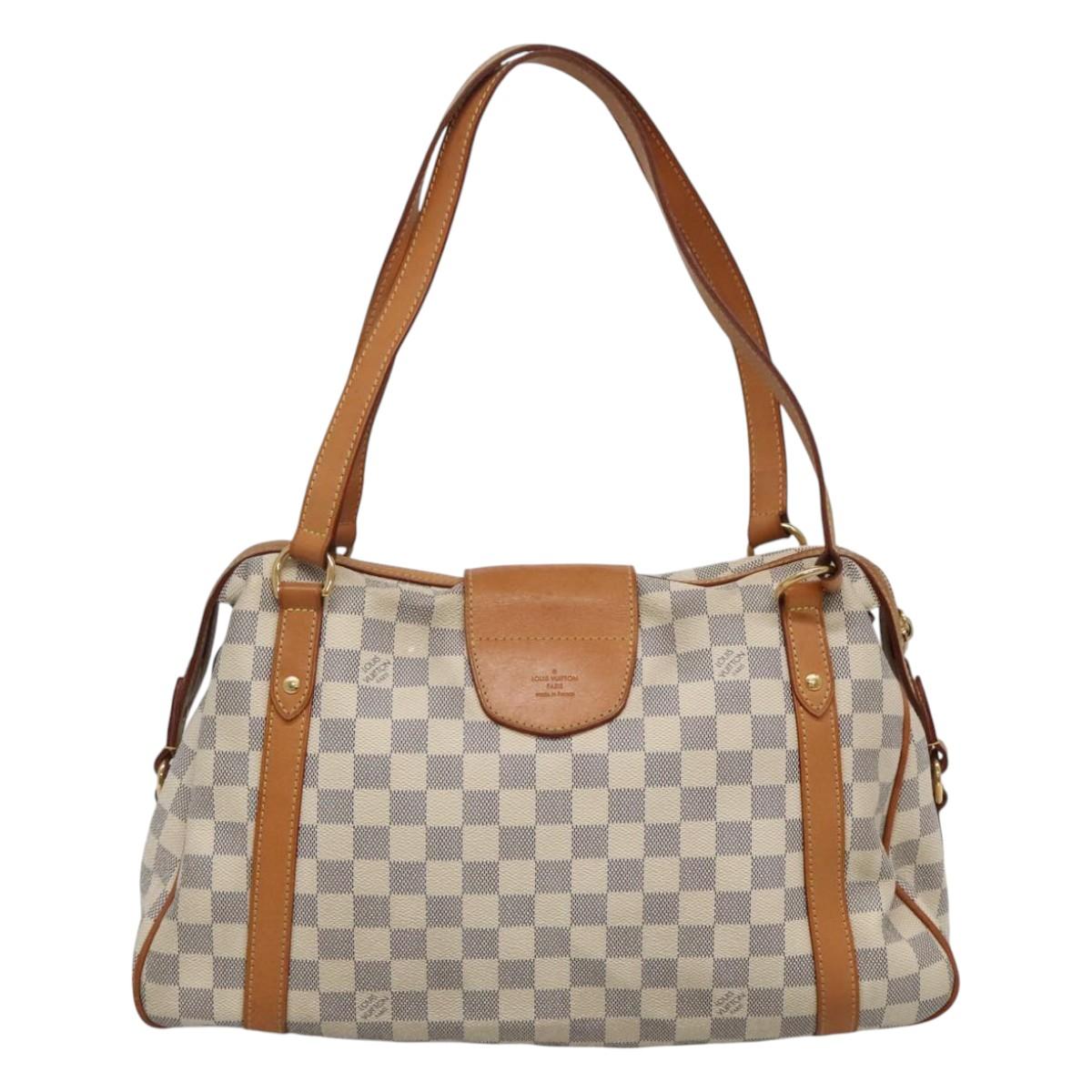 LOUIS VUITTON Damier Azur Stresa PM Tote Bag M51188 LV Auth 121402