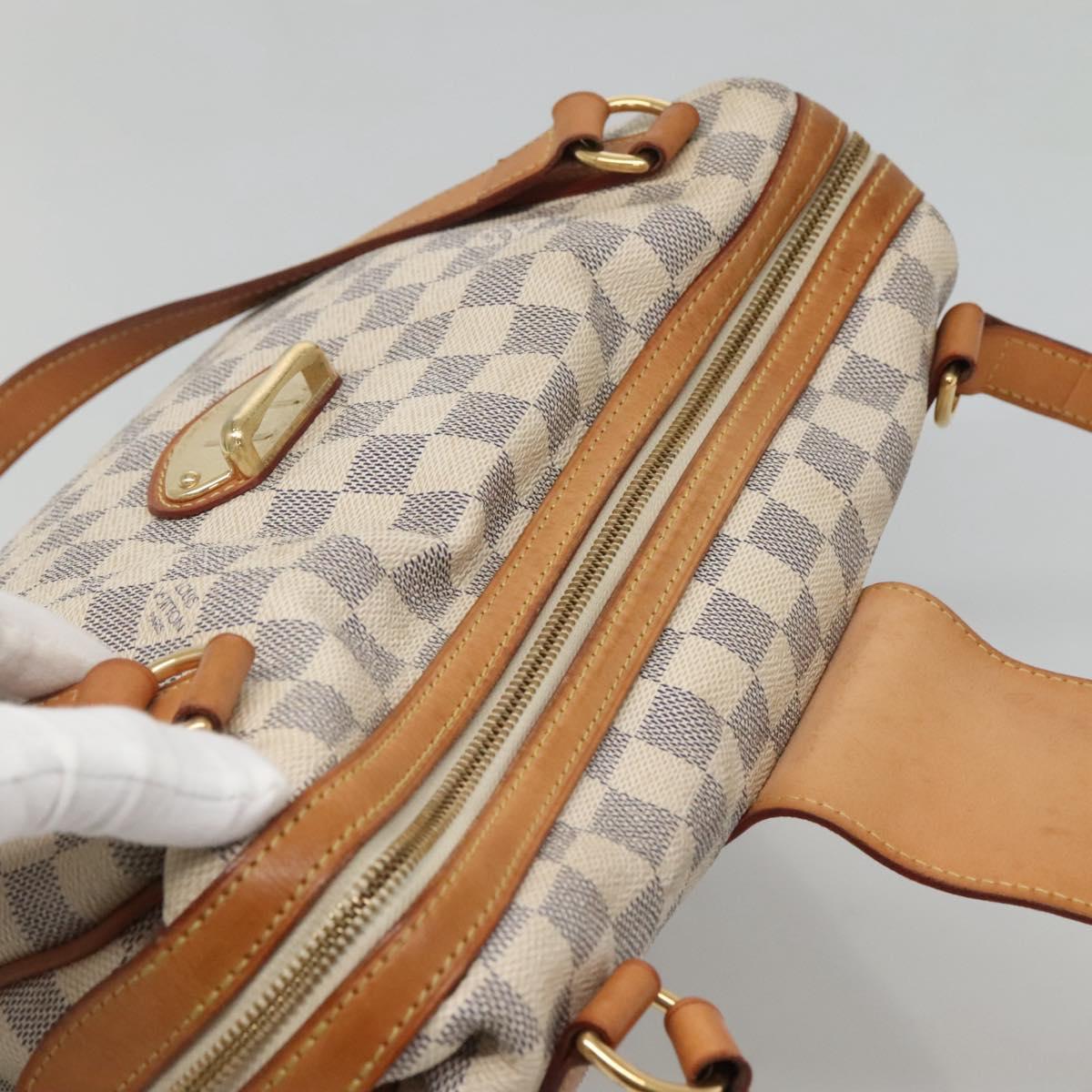 LOUIS VUITTON Damier Azur Stresa PM Tote Bag M51188 LV Auth 121402