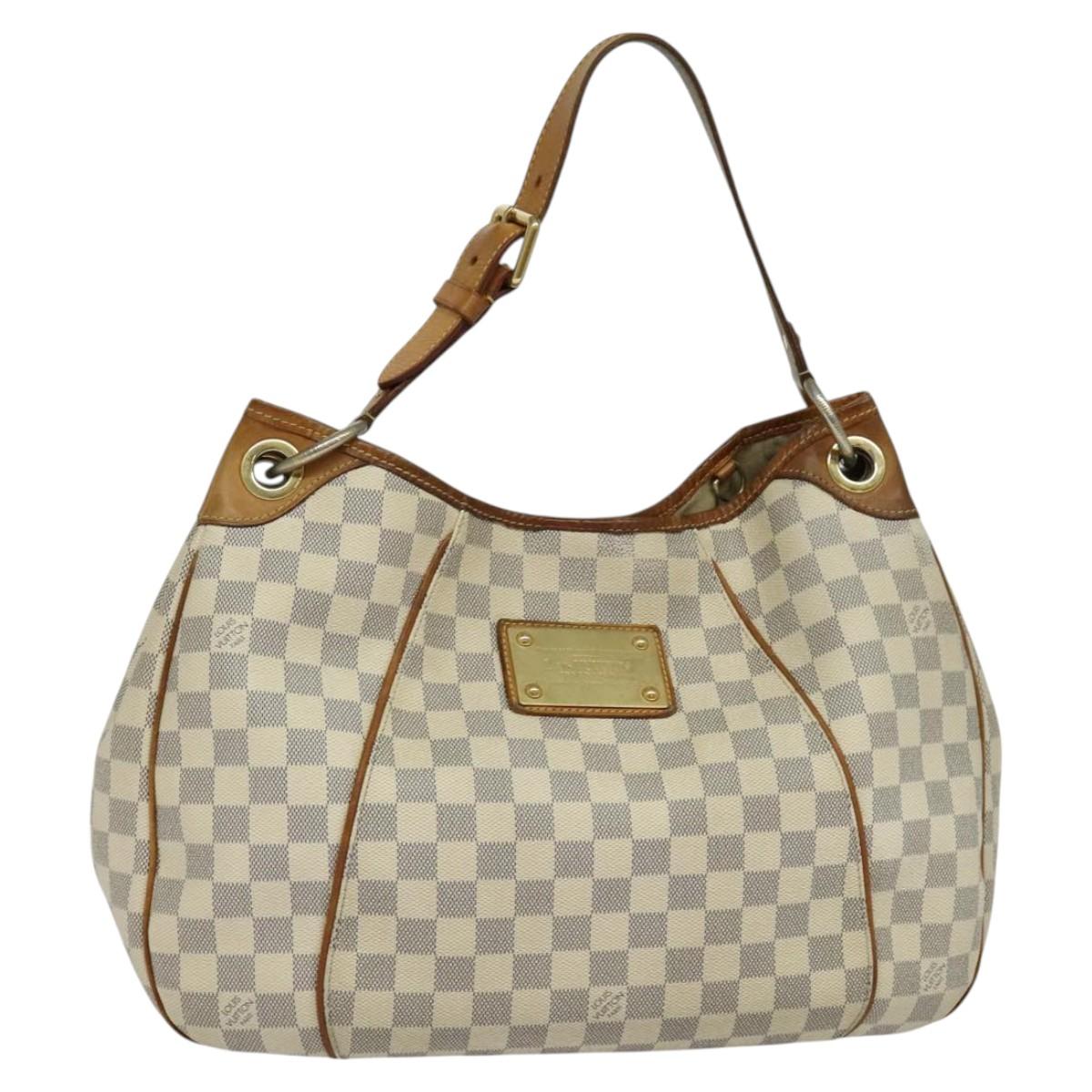 LOUIS VUITTON Damier Azur Galliera PM Shoulder Bag N55215 LV Auth 121403