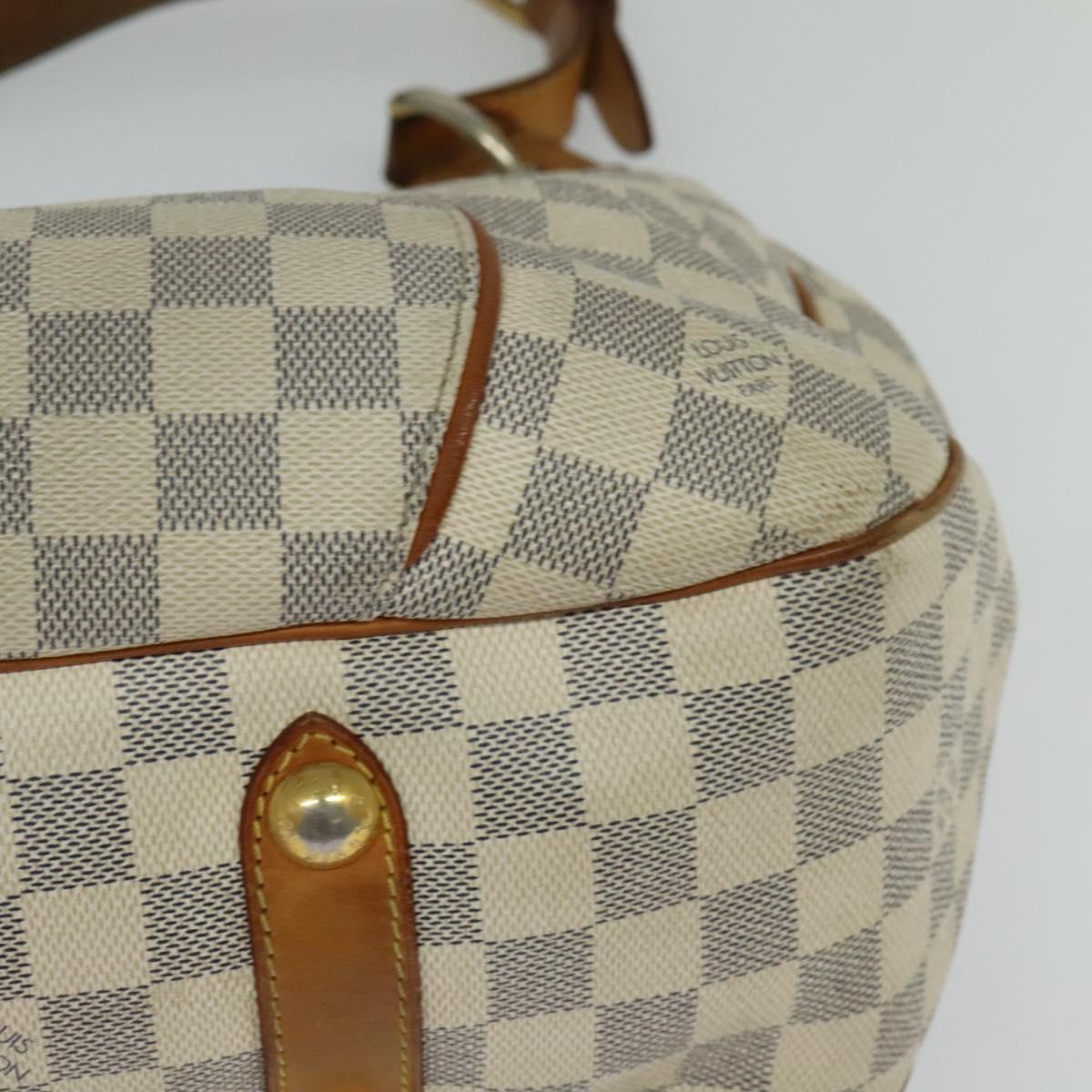 LOUIS VUITTON Damier Azur Galliera PM Shoulder Bag N55215 LV Auth 121403