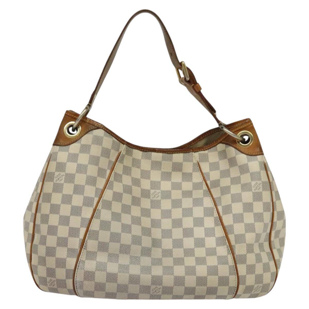 LOUIS VUITTON Damier Azur Galliera PM Shoulder Bag N55215 LV Auth 121403