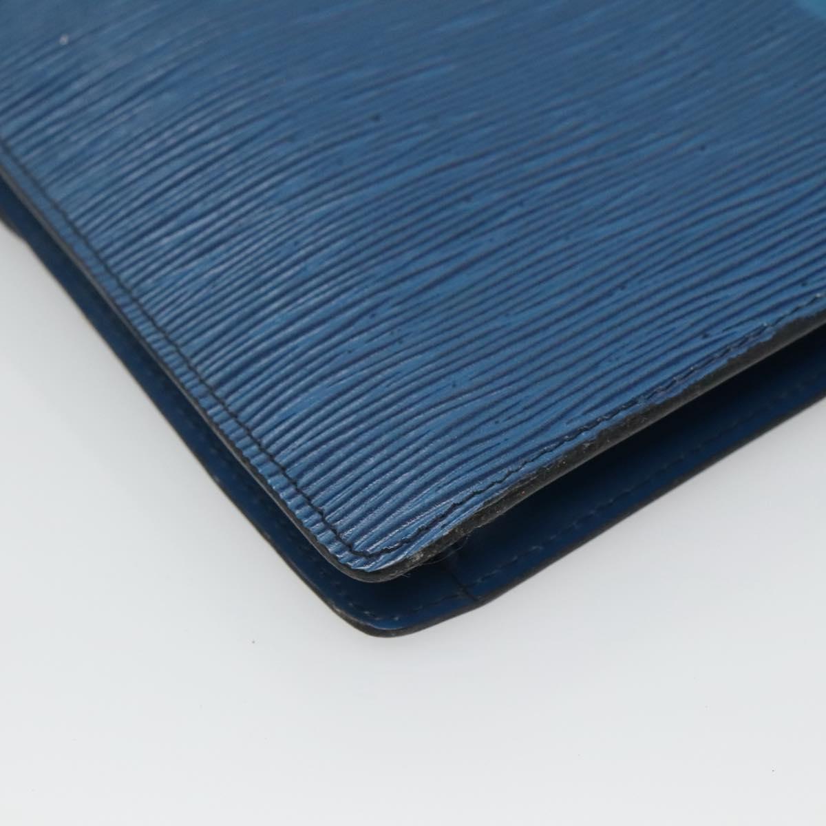 LOUIS VUITTON Epi Montaigne 27 Clutch Bag Blue M52655 LV Auth 121415