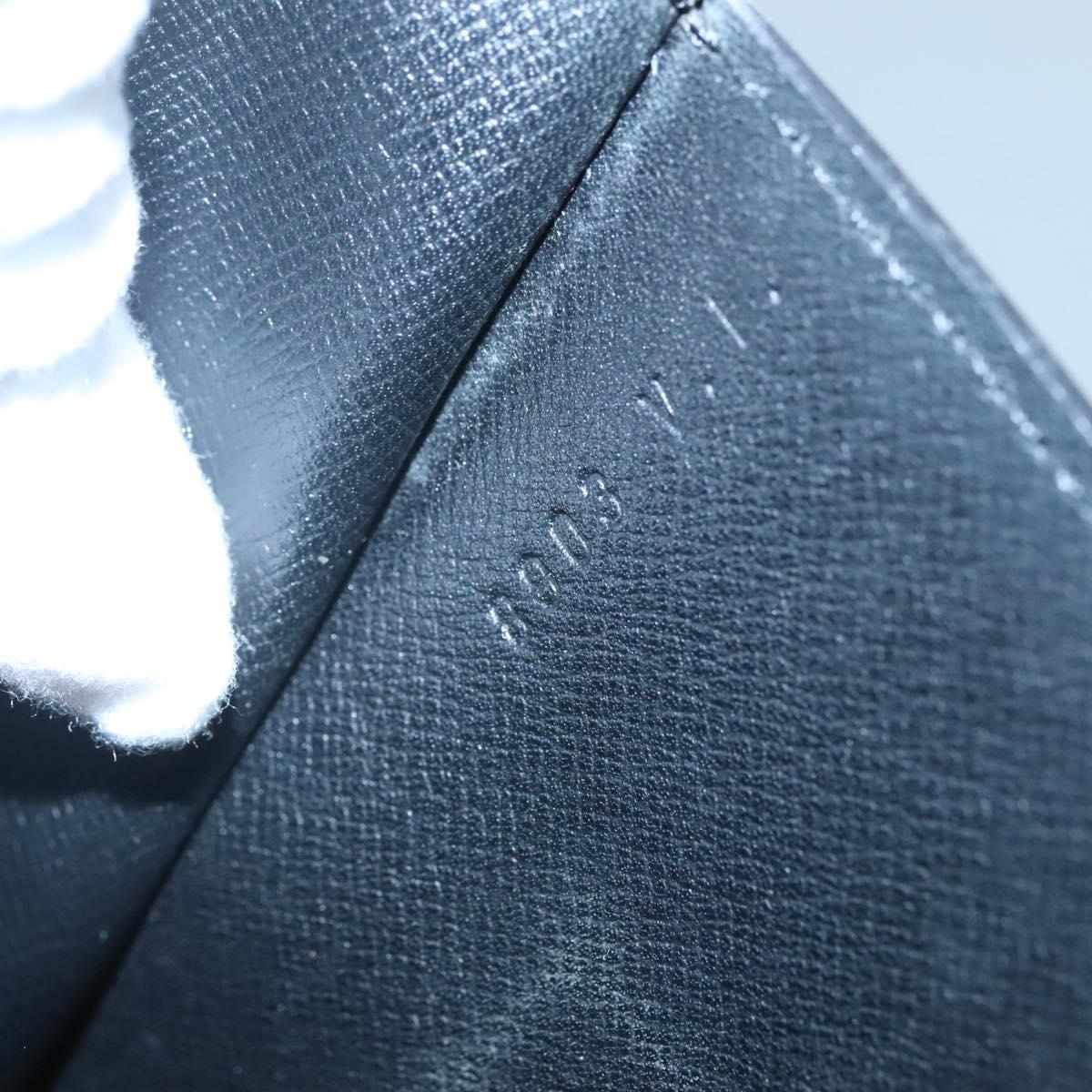 LOUIS VUITTON Epi Montaigne 27 Clutch Bag Blue M52655 LV Auth 121415