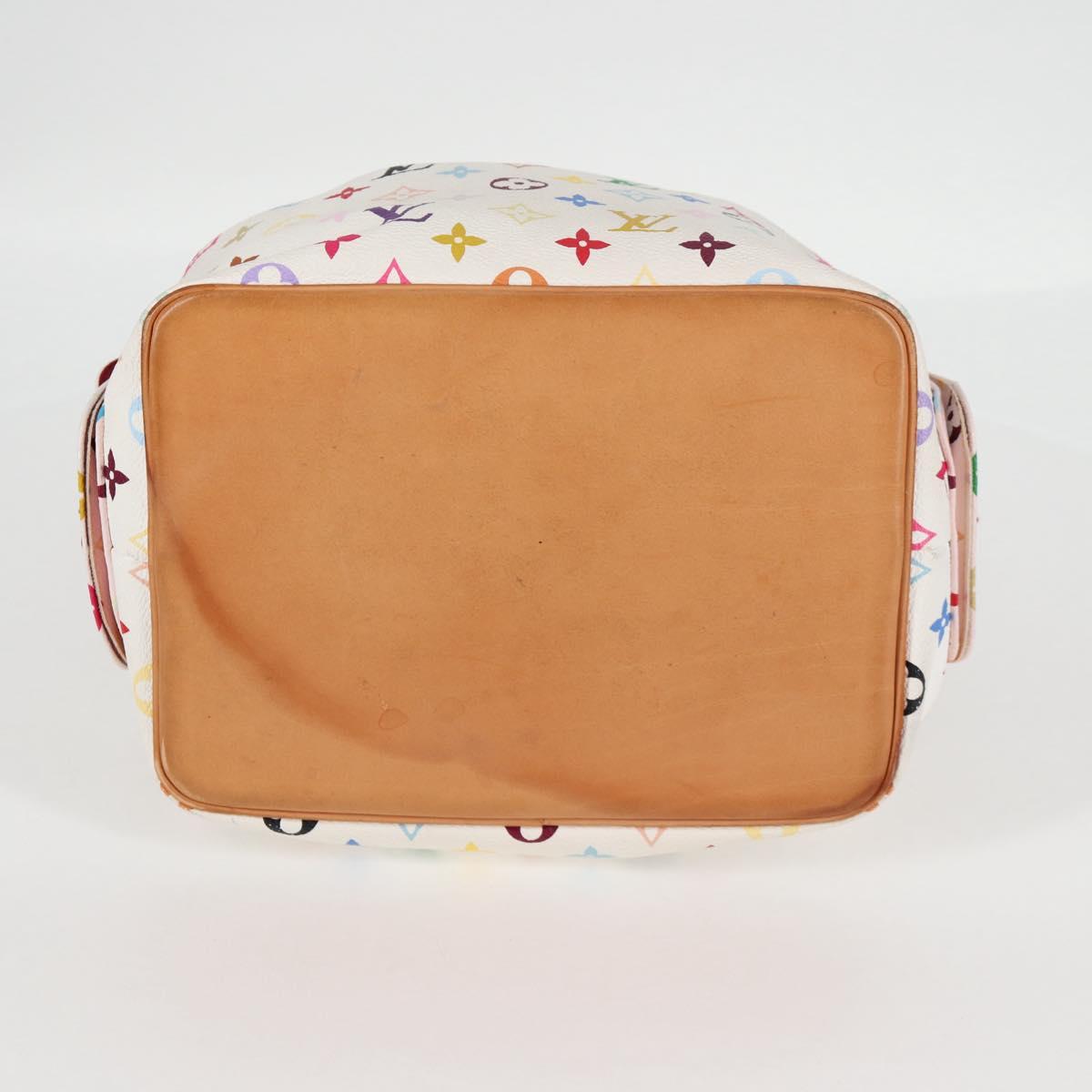LOUIS VUITTON Monogram Multicolor Petit Noe Bag White M42229 LV Auth 121428M
