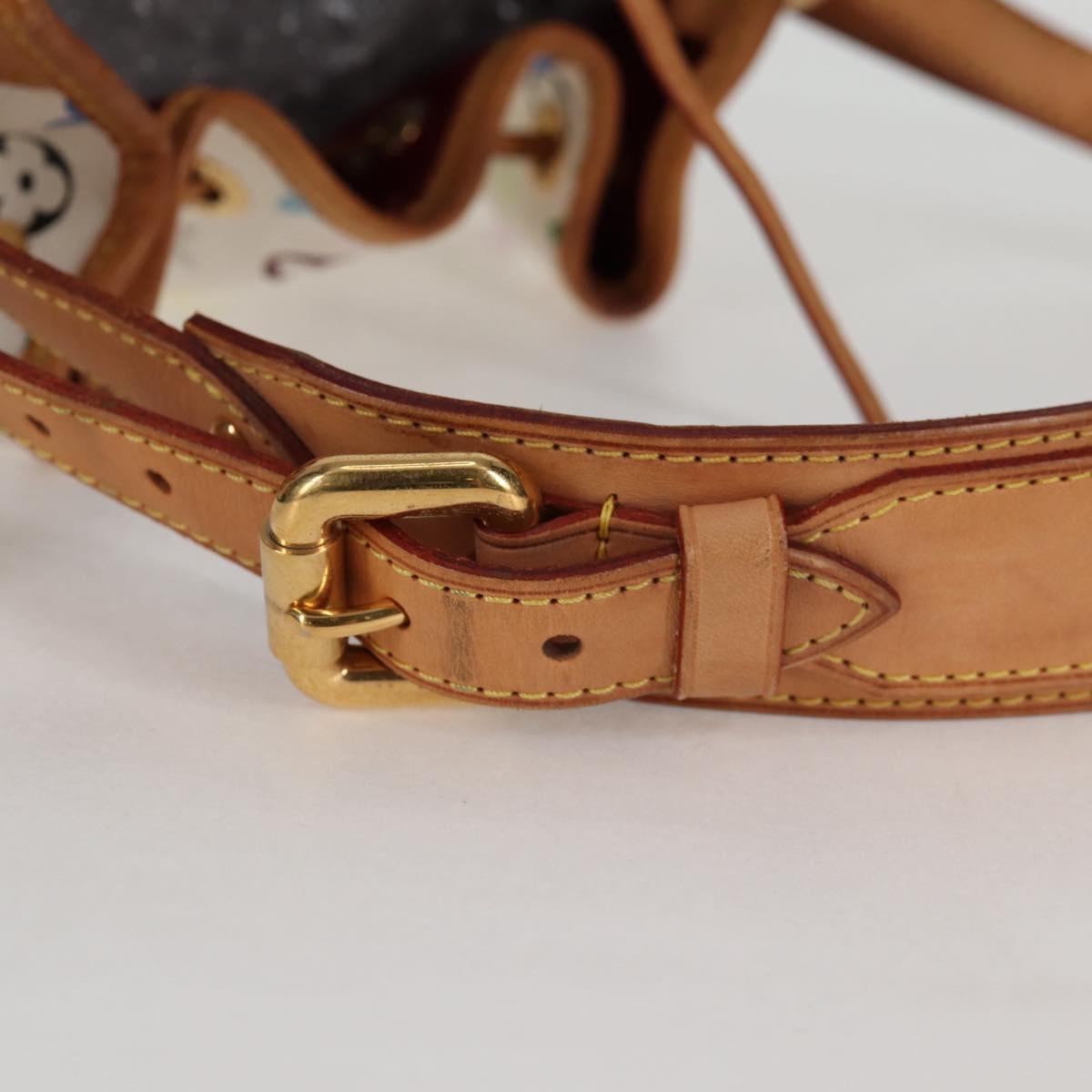 LOUIS VUITTON Monogram Multicolor Petit Noe Bag White M42229 LV Auth 121428AM