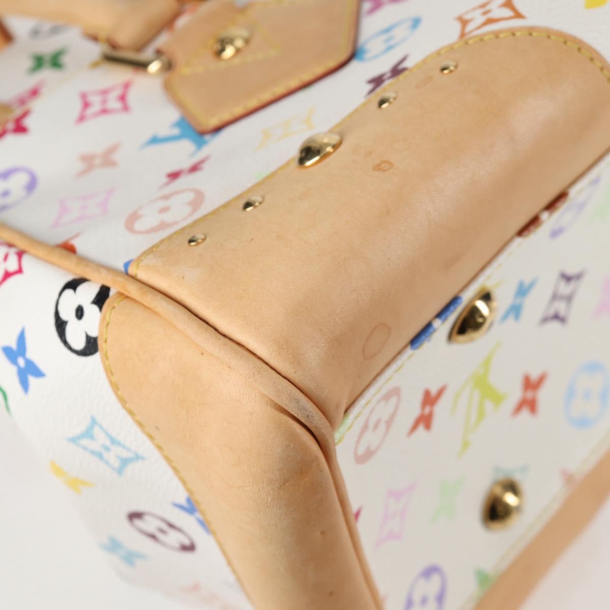 LOUIS VUITTON Monogram Multicolor Beverly GM Hand Bag White M40201 Auth 121429AM