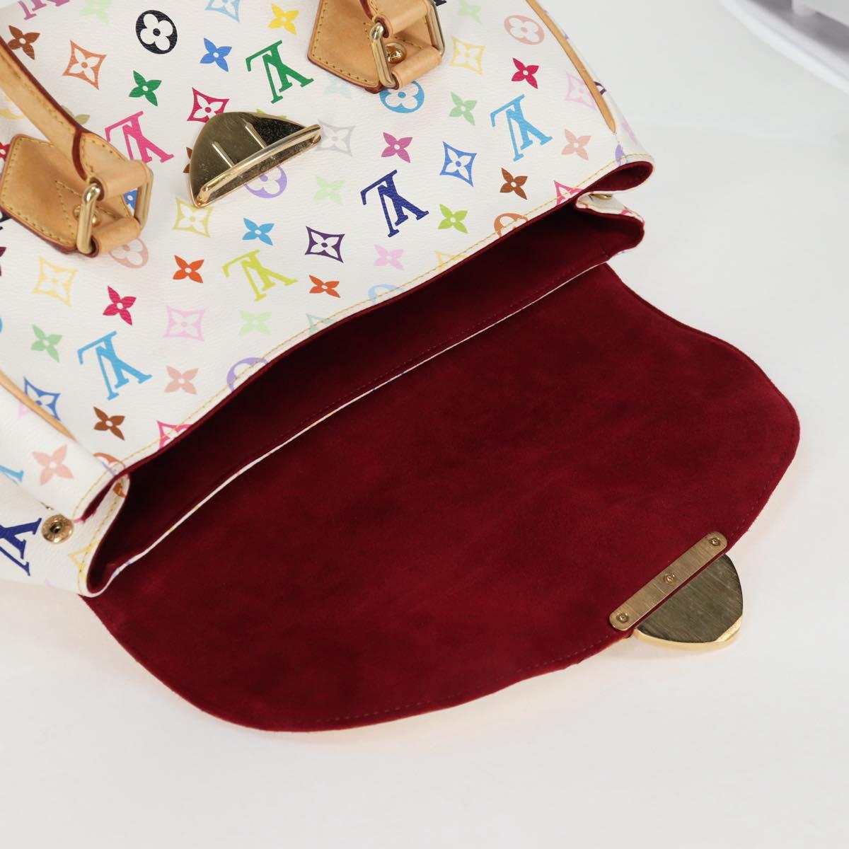 LOUIS VUITTON Monogram Multicolor Beverly GM Hand Bag White M40201 Auth 121429M