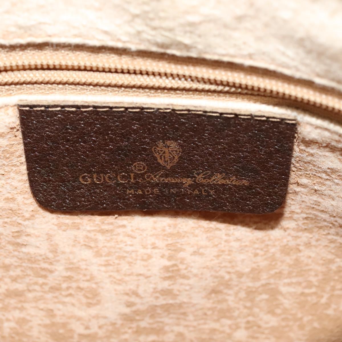 GUCCI GG Supreme Web Sherry Line Shoulder Bag PVC Beige 89 02 032 Auth 121449