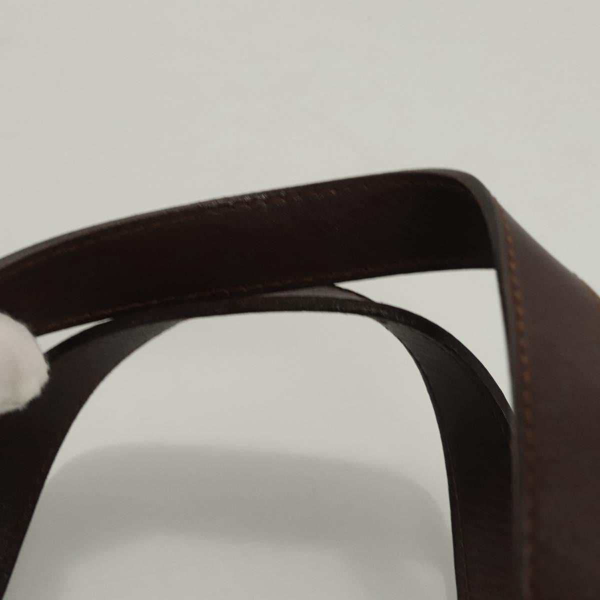 BURBERRY Nova Check Hand Bag PVC Beige Auth 121465