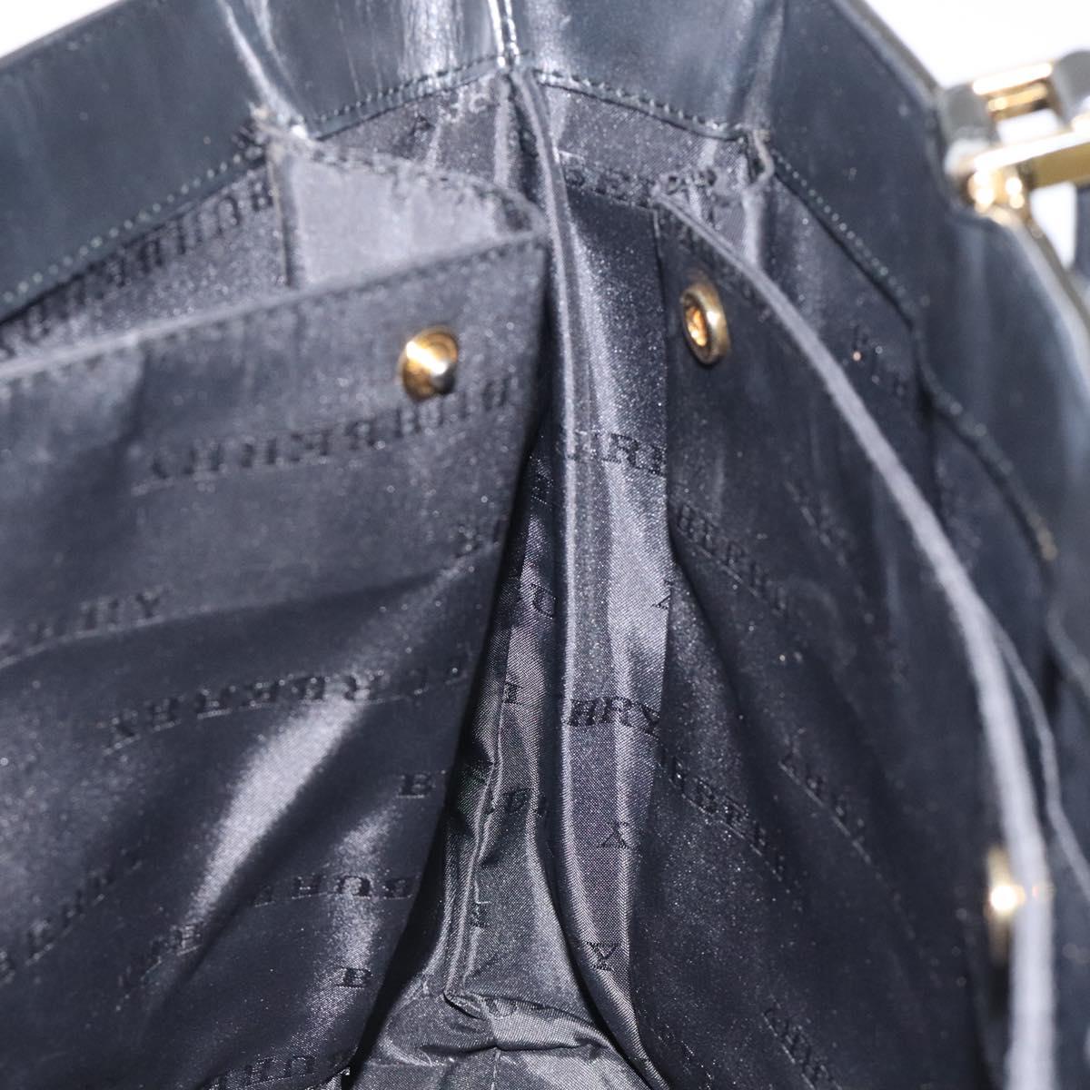 BURBERRY Nova Check Tote Bag Canvas Gold Brown Auth 121468