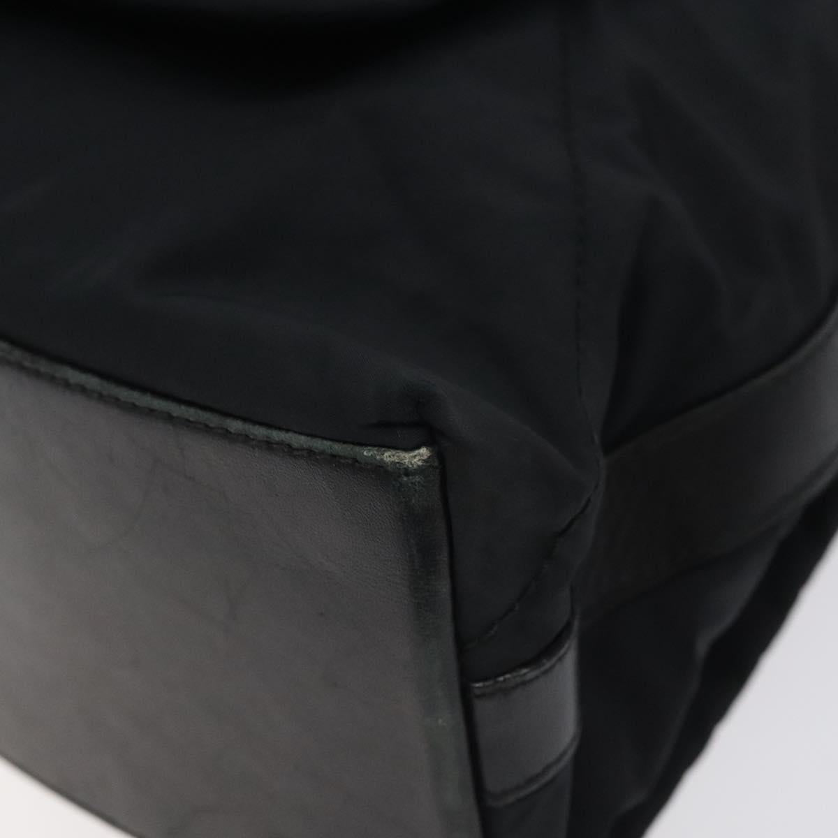 Salvatore Ferragamo Shoulder Bag Nylon Black Auth 121472