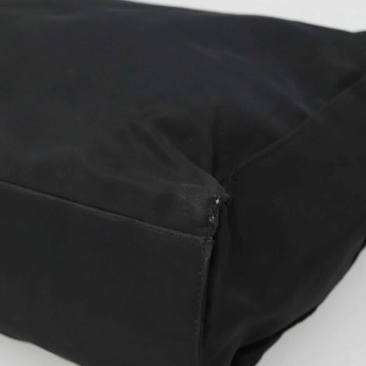 PRADA Hand Bag Nylon Black Auth 121473