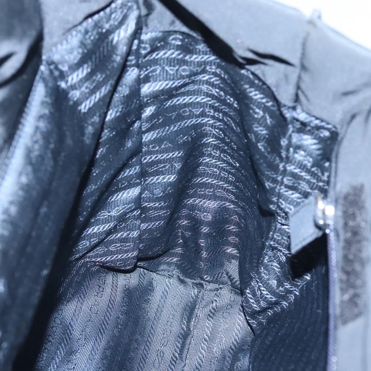 PRADA Hand Bag Nylon Black Auth 121473