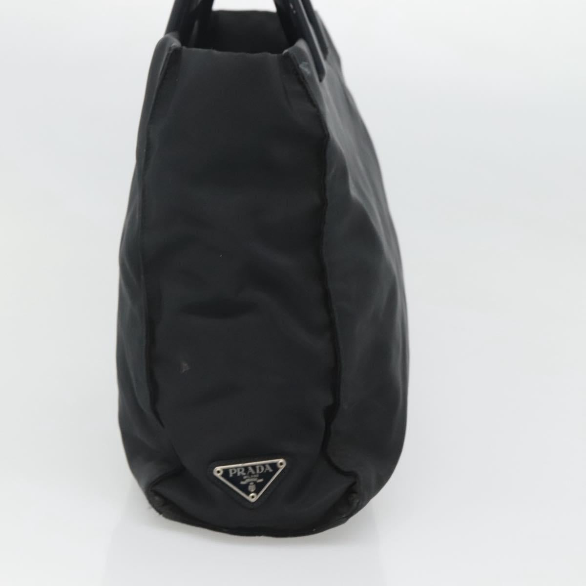 PRADA Hand Bag Nylon Black Auth 121473