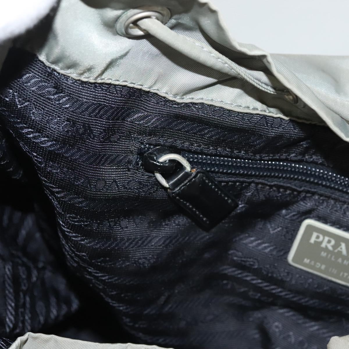 PRADA Backpack Nylon Green Auth 121476