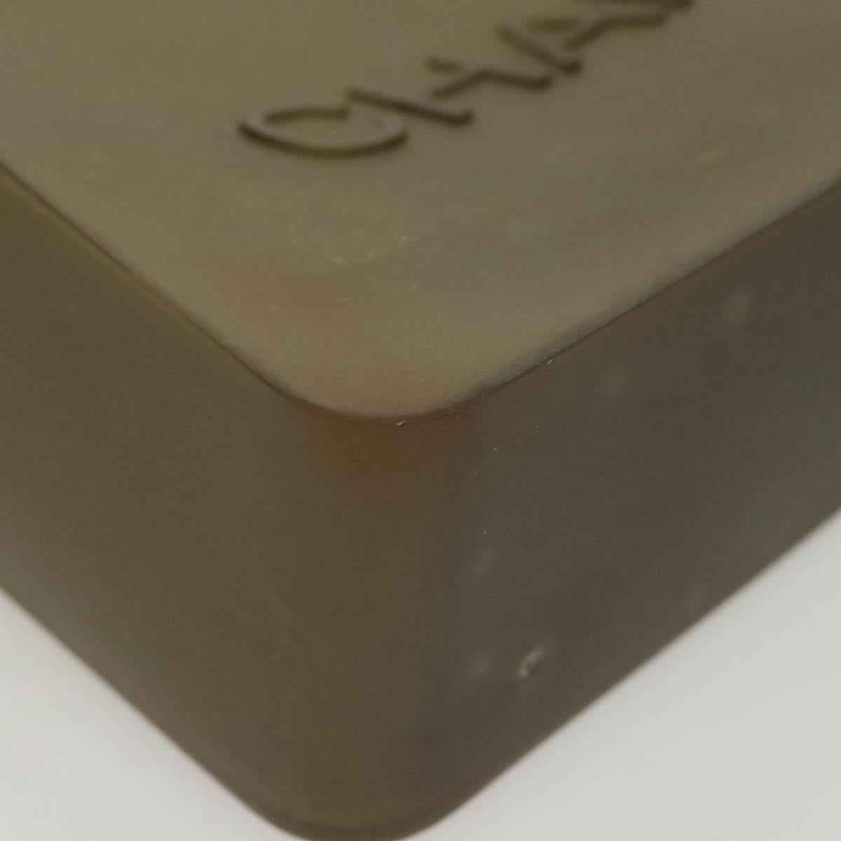 CHANEL Tote Bag Rubber Khaki CC Auth 121481