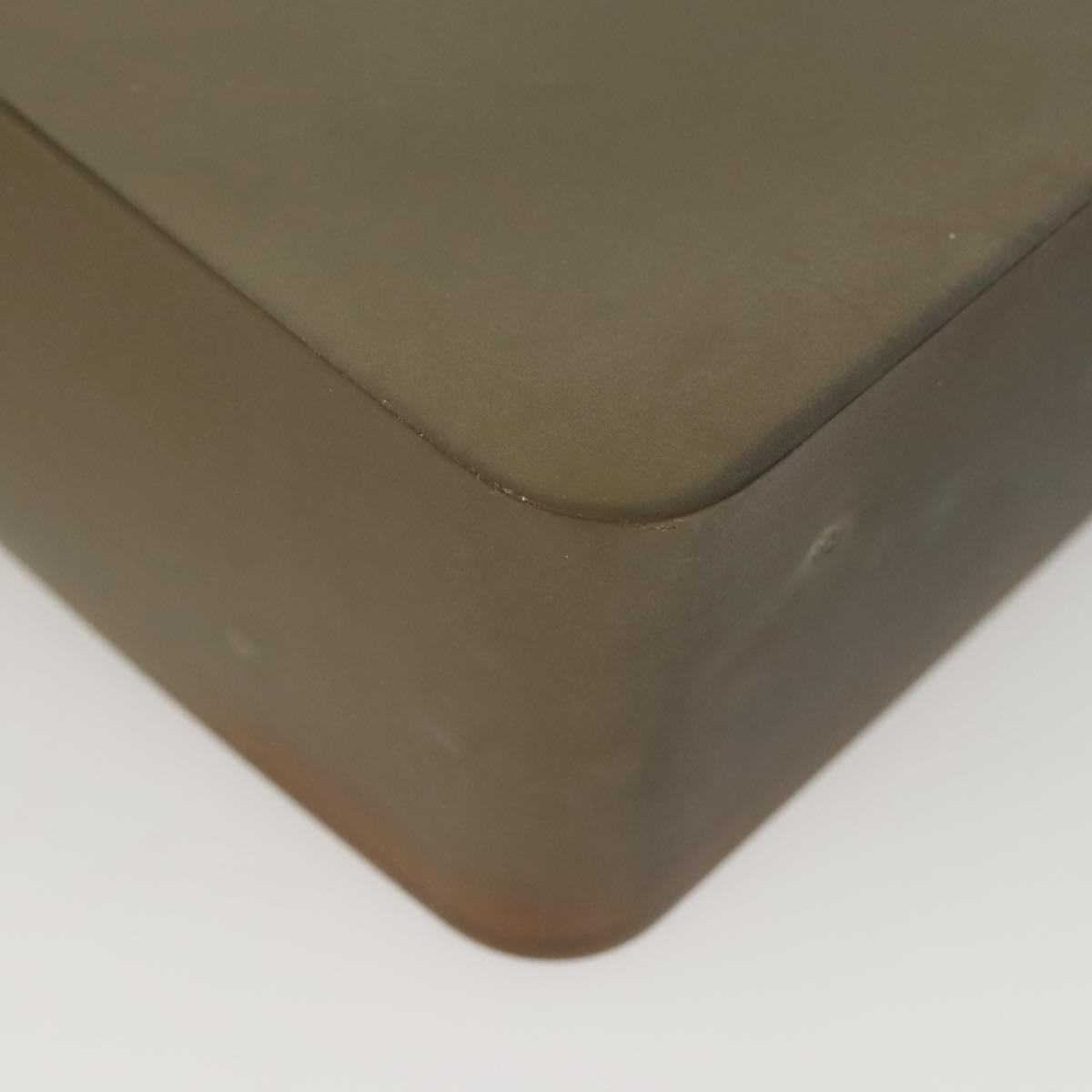 CHANEL Tote Bag Rubber Khaki CC Auth 121481