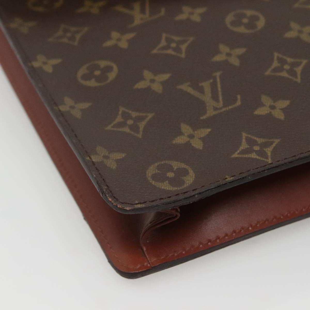 LOUIS VUITTON Monogram Porte Documents Bandouliere Bag M53338 Auth 121485