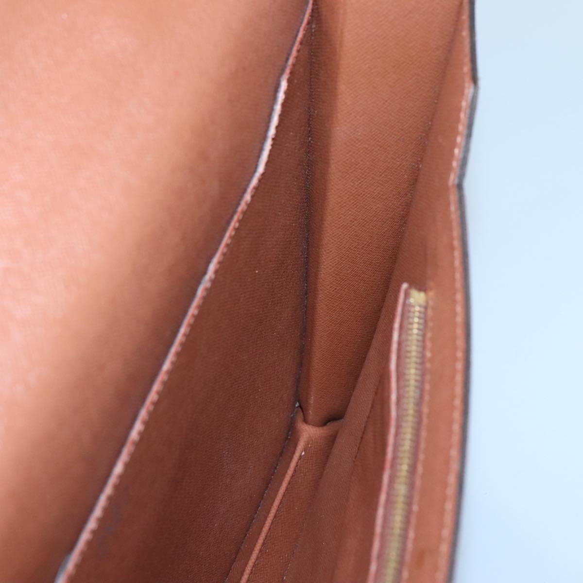 LOUIS VUITTON Monogram Porte Documents Bandouliere Bag M53338 Auth 121485