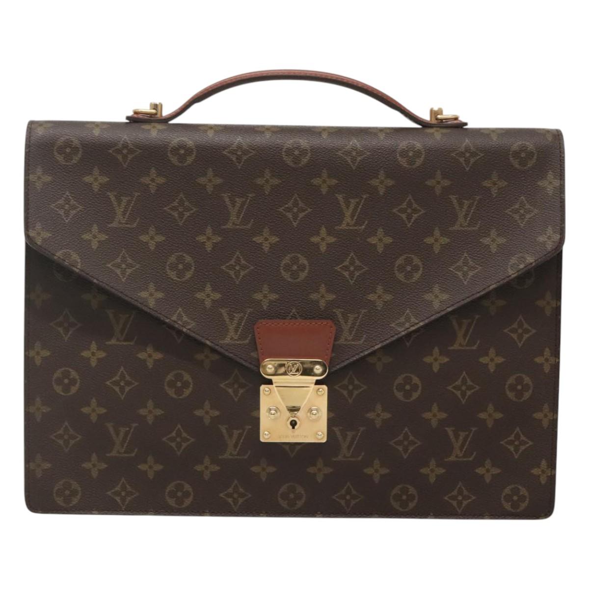 LOUIS VUITTON Monogram Porte Documents Bandouliere Bag M53338 Auth 121485