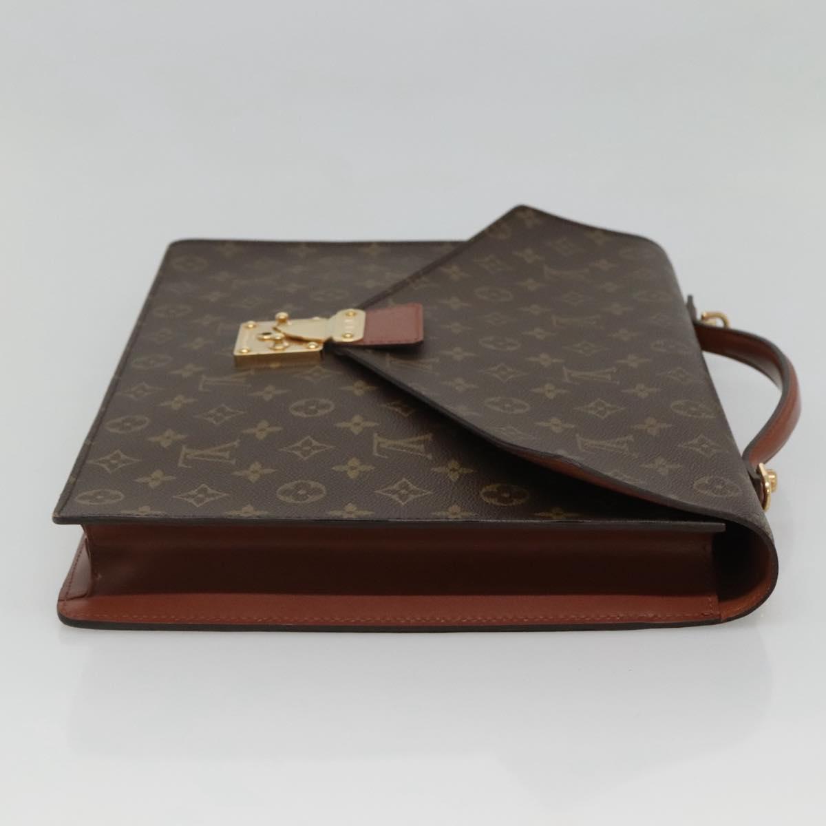 LOUIS VUITTON Monogram Porte Documents Bandouliere Bag M53338 Auth 121485