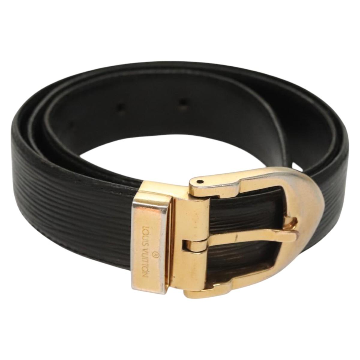 LOUIS VUITTON Epi Ceinture Belt 37.4"" Black M6832 LV Auth 121486