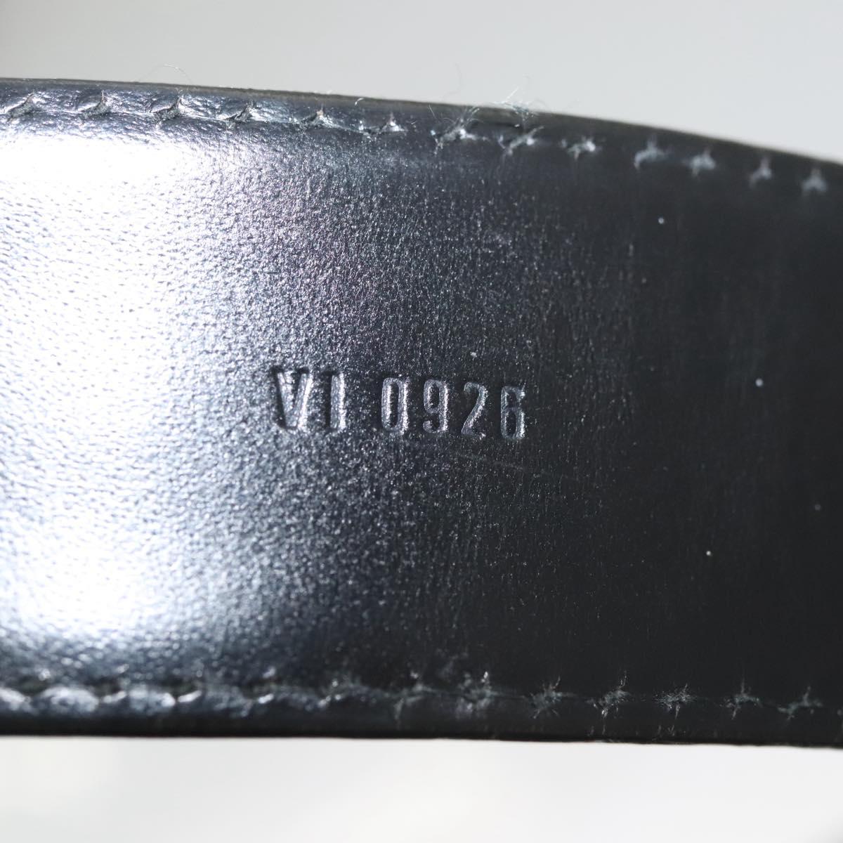 LOUIS VUITTON Epi Ceinture Belt 37.4"" Black M6832 LV Auth 121486