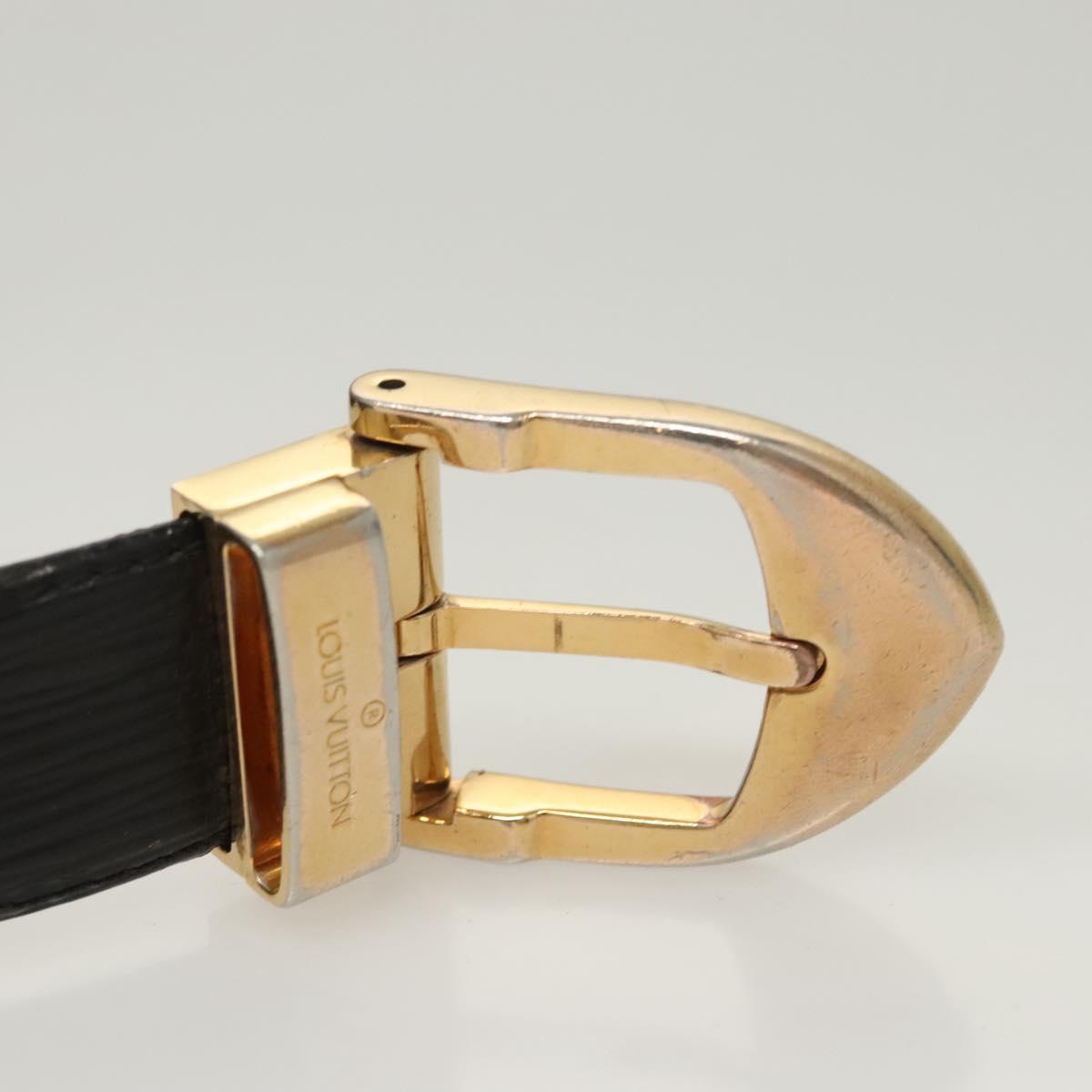 LOUIS VUITTON Epi Ceinture Belt 37.4"" Black M6832 LV Auth 121486