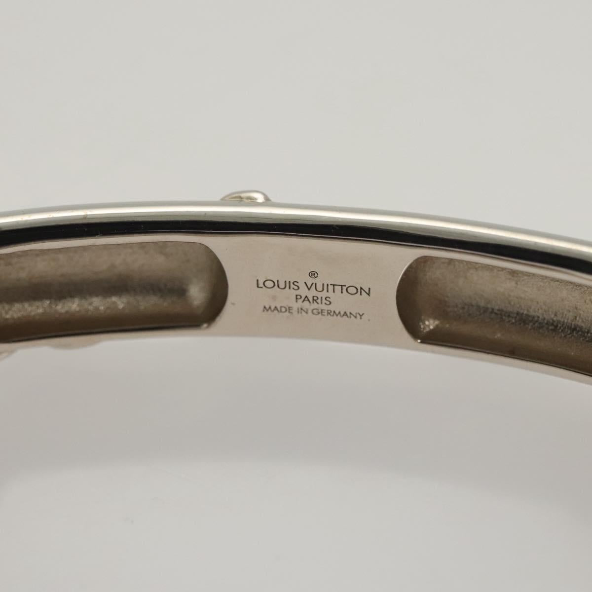 LOUIS VUITTON Bangle Bracelet Family metal Silver tone M63137 LV Auth 121493