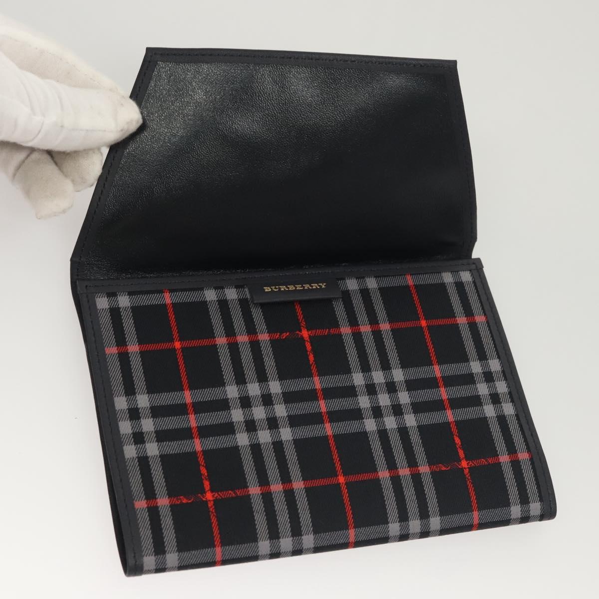 BURBERRY Nova Check Day Planner Cover Canvas Navy Auth 121494