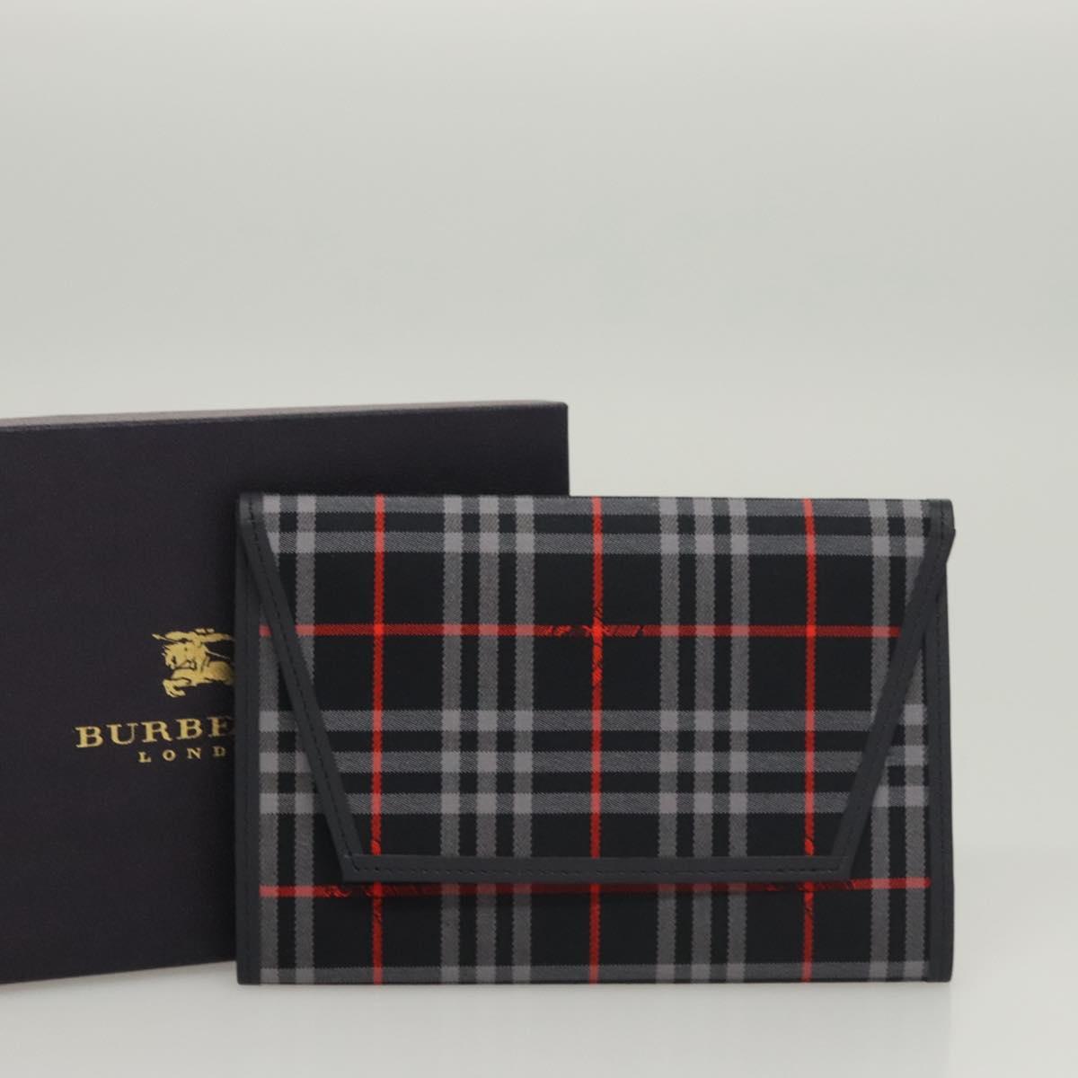 BURBERRY Nova Check Day Planner Cover Canvas Navy Auth 121494