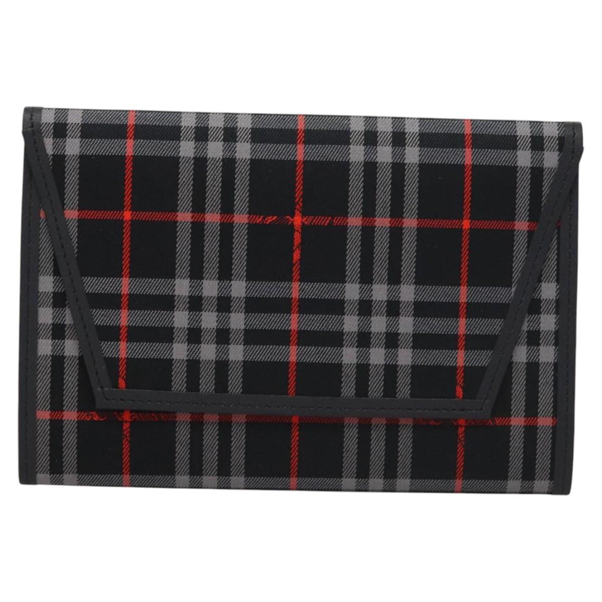 BURBERRY Nova Check Day Planner Cover Canvas Navy Auth 121494