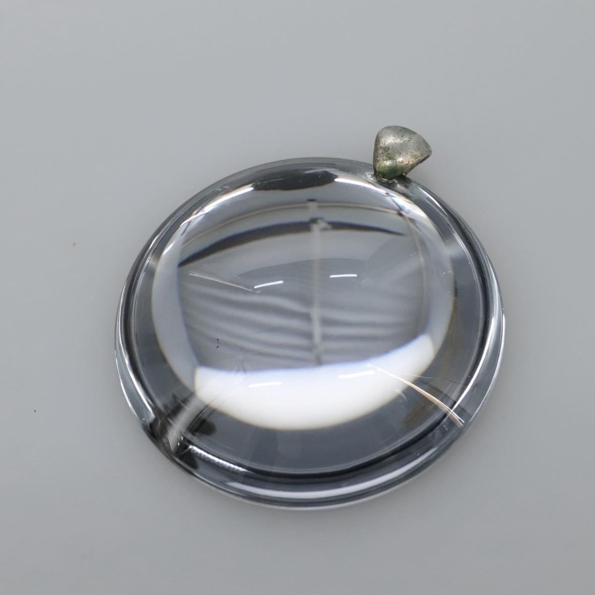 Baccarat Ring Glass 4Set Orange Green Auth 121496