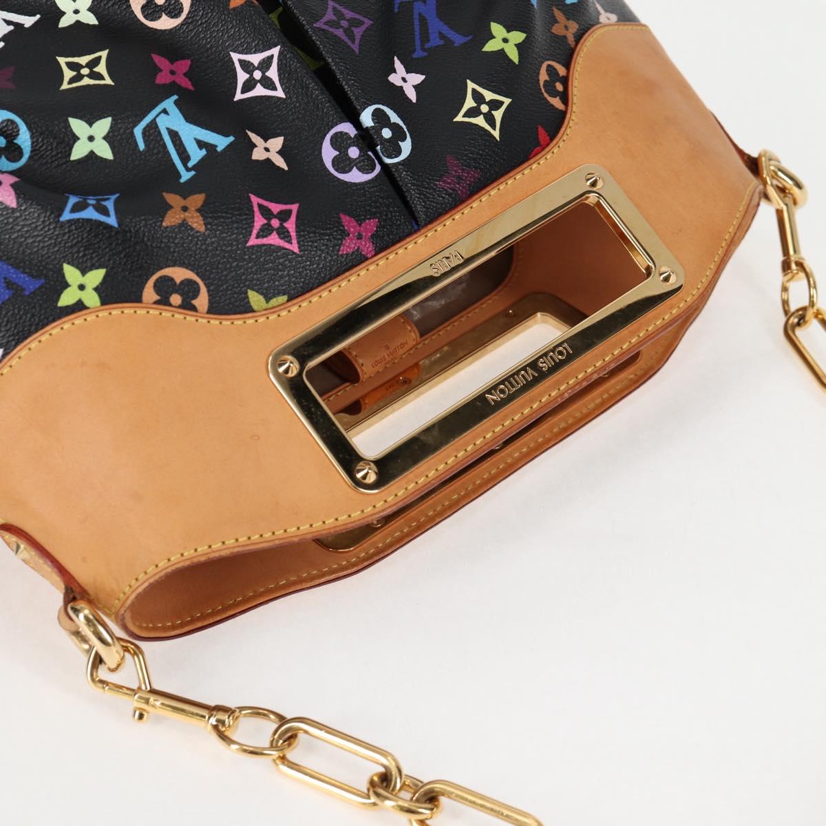 LOUIS VUITTON Monogram Multicolor Judy MM Hand Bag 2Way M40256 LV Auth 121498AM