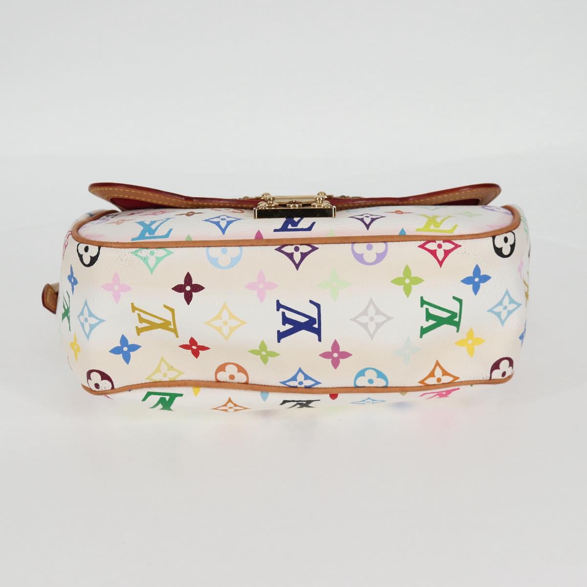 LOUIS VUITTON Monogram Multicolor Gracie MM Bag White M92590 LV Auth 121499SV