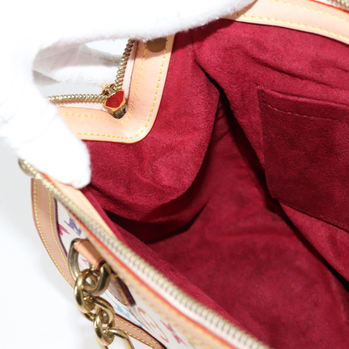 LOUIS VUITTON Monogram Multicolor Gracie MM Bag White M92590 LV Auth 121499SV