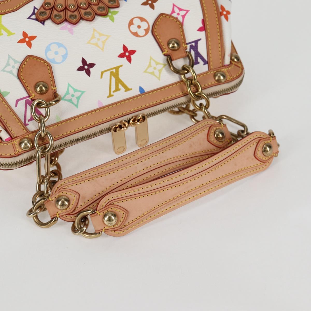 LOUIS VUITTON Monogram Multicolor Gracie MM Bag White M92590 LV Auth 121499SV