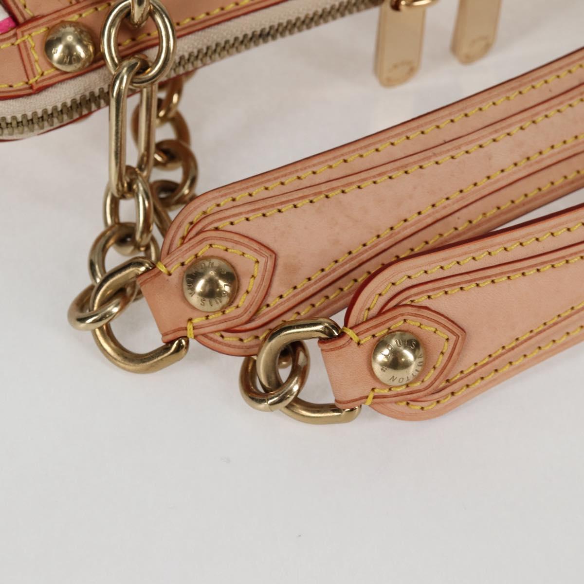 LOUIS VUITTON Monogram Multicolor Gracie MM Bag White M92590 LV Auth 121499SV