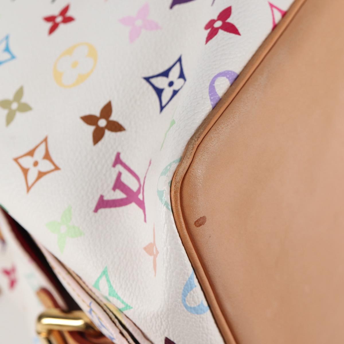 LOUIS VUITTON Monogram Multicolor Petit Noe Bag White M42229 LV Auth 121500AM