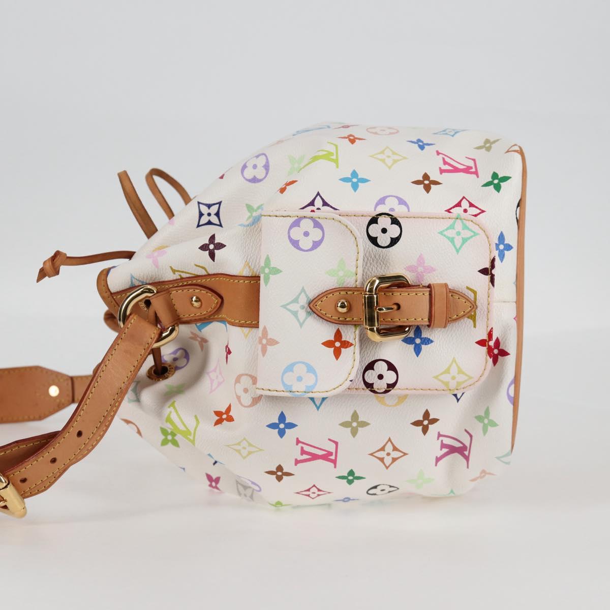 LOUIS VUITTON Monogram Multicolor Petit Noe Bag White M42229 LV Auth 121500AM
