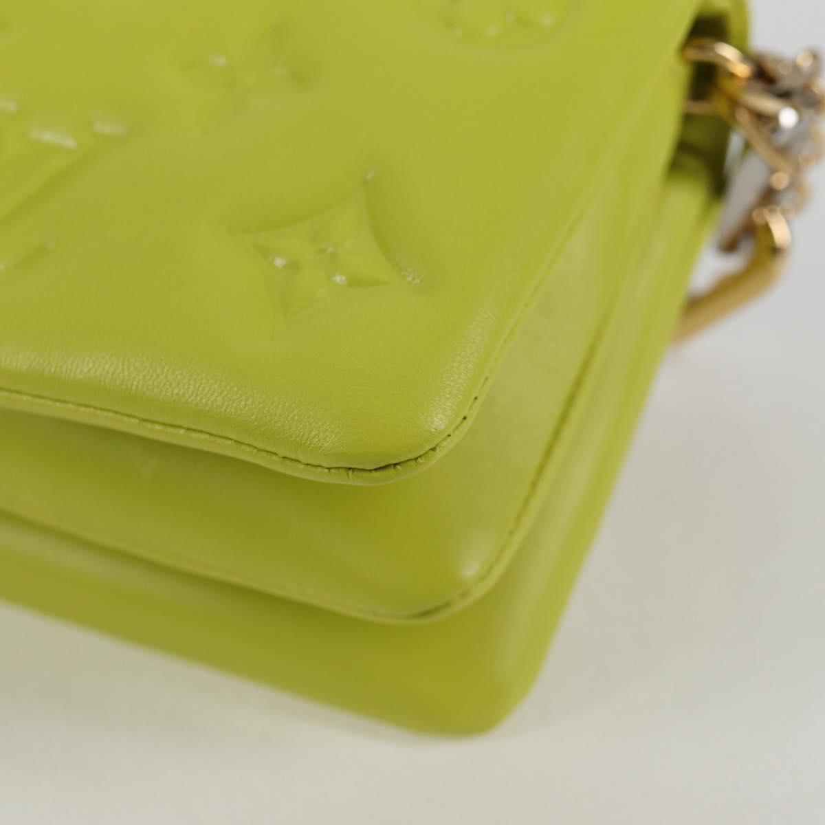 LOUIS VUITTON Monogram Emboss Coussin Belt Bag Bag Leather 2way LV Auth 121504SM